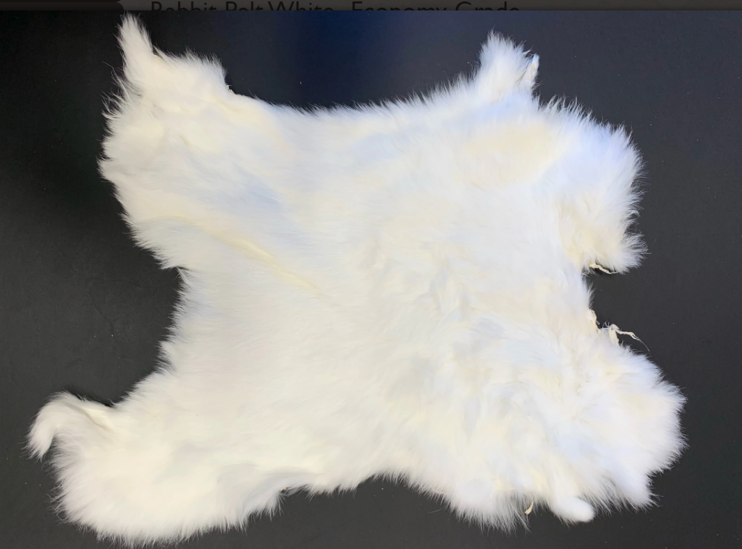 Rabbit Furs - White or Natural - The Wandering Bull
