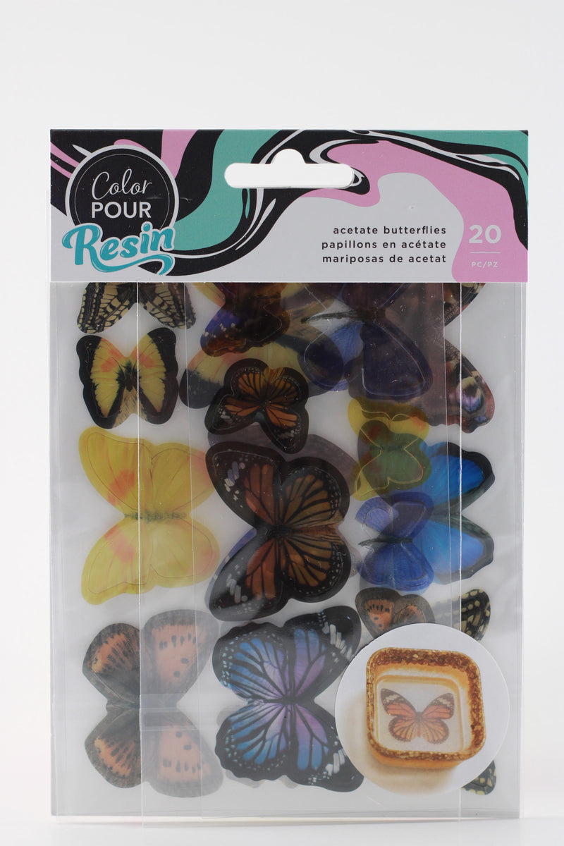 Color Pour Resin Mix-In Acetate Leaves