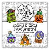 Halloween Mini Coloring Book - Spooky & Cozy, Bookish Gift