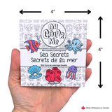 Mini Coloring Book Sea Secrets, 4"x4", Stocking Stuffers