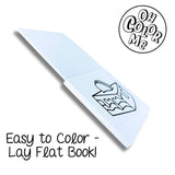 Mini Coloring Book Mystical Wonders, 4"x4", Stocking Stuffer