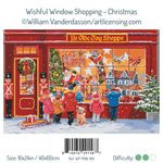 Wishful Window Shopping - Christmas Decor - Paint By Numbers: 16x24in