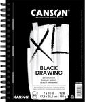 Canson XL Black Drawing Pad 7” x 10”