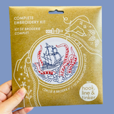 Kraken and Ship Complete Embroidery Kit