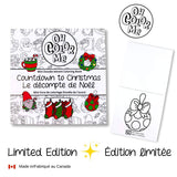 Advent Mini Coloring Book Countdown to Christmas, 4"x4"