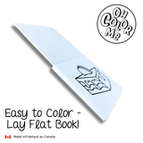 Mini Coloring Book Sea Secrets, 4"x4", Stocking Stuffers