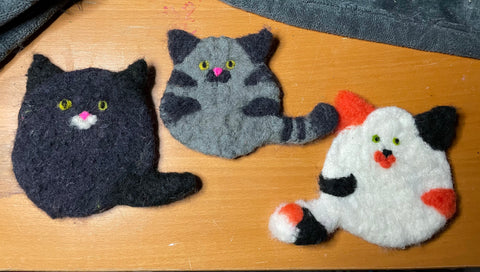 Felting-Cat Coasters-Nov 28 5pm-7pm