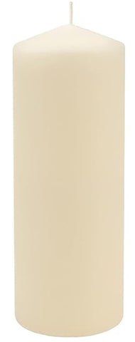 3”x8” Ivory Pillar Candle