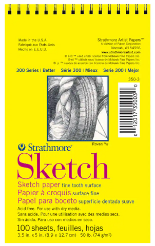 Sketch- Strathmore Series 300 3.5" x 5" Wirebound