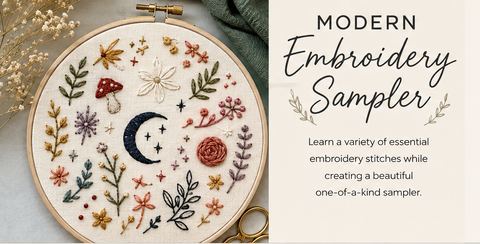 Embroidery Sampler Workshop – September 18 @ 6pm