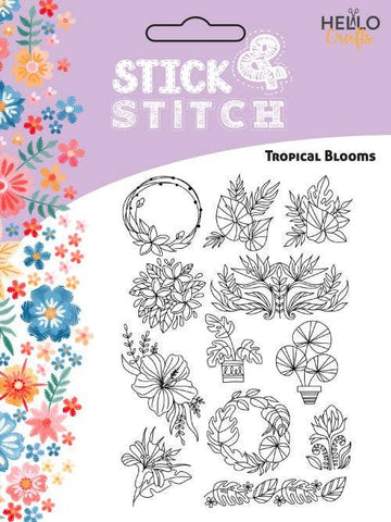 Stick & Stitch - Tropical Blooms