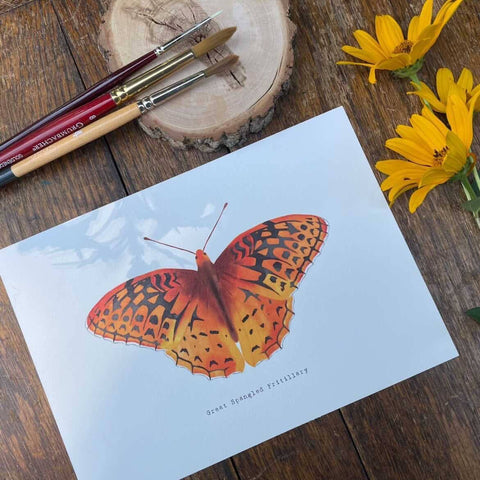 Paint By Numbers! Great Spangled Butterfly