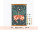 Night Butterfly Meditative Art Paint by Number Kit