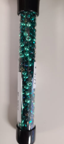 6/0 Aqua Glass Beads