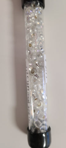 6/0 White Mix Glass Beads