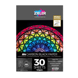 A4 Carbon Black Cartridge Paper 140gsm | 30 Sheets by Zieler