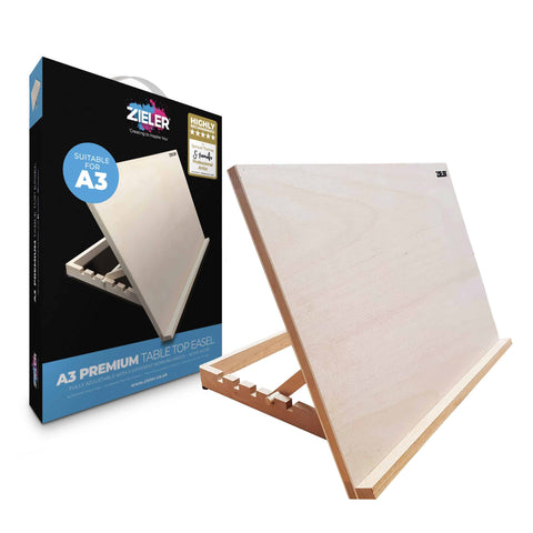 A3 Wooden Table Top Easel with 5 Adjustable Angles