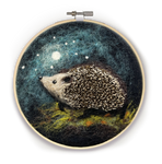 Hedgehog in a Hoop Needle Felting Craft Kit