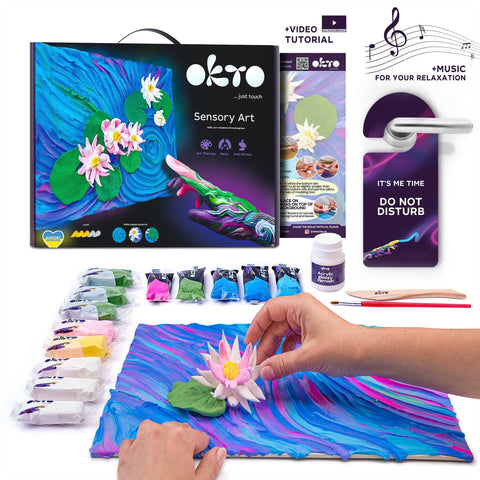 3D Sensory Art Canvas - WATER LILIES, Claude Monet