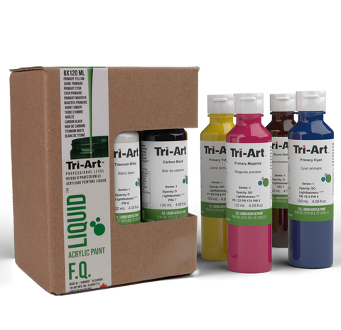 Tri-Art Liquids Fine Quality Professional - 6 Colour Sets