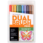 Dual Brush Pen Art Markers: Secondary - 10-Pack