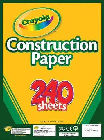 Crayola Construction Paper Pad 9"X12"