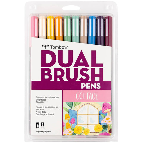 Dual Brush Pen Art Markers: Cottage - 10-Pack