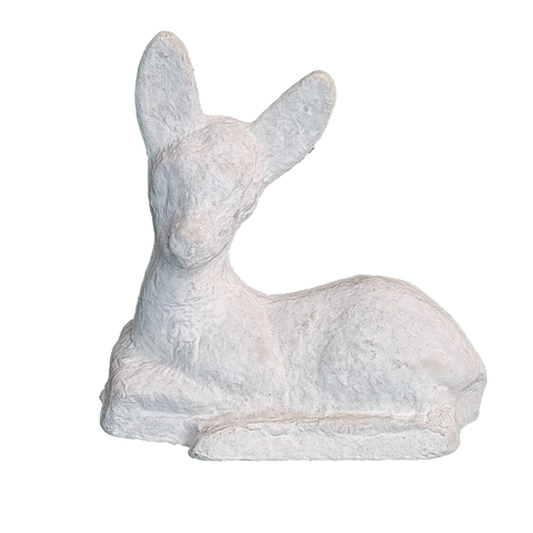 Fawn, ready-to-finish paper mache: Primed