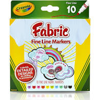 Crayola Fine Line Fabric Markers