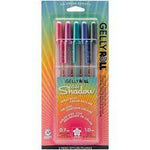 Gelly Roll Gold Shadow Bold Point Pens 5/Pkg