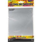 Brushed Silver Alcohol Ink Cardstock