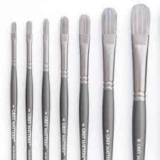 Grey Matters Synthetic Brush for Oil (Filberts-9813 Series)