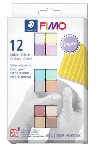 FIMO Professional Soft Polymer Clay 12/pkg-Pastels