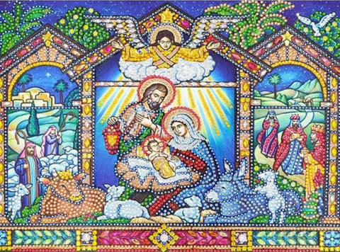 Nativity Scene-Diamond Art