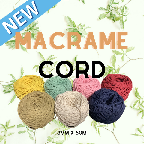 3mm Macrame Cord 100% Cotton Cord