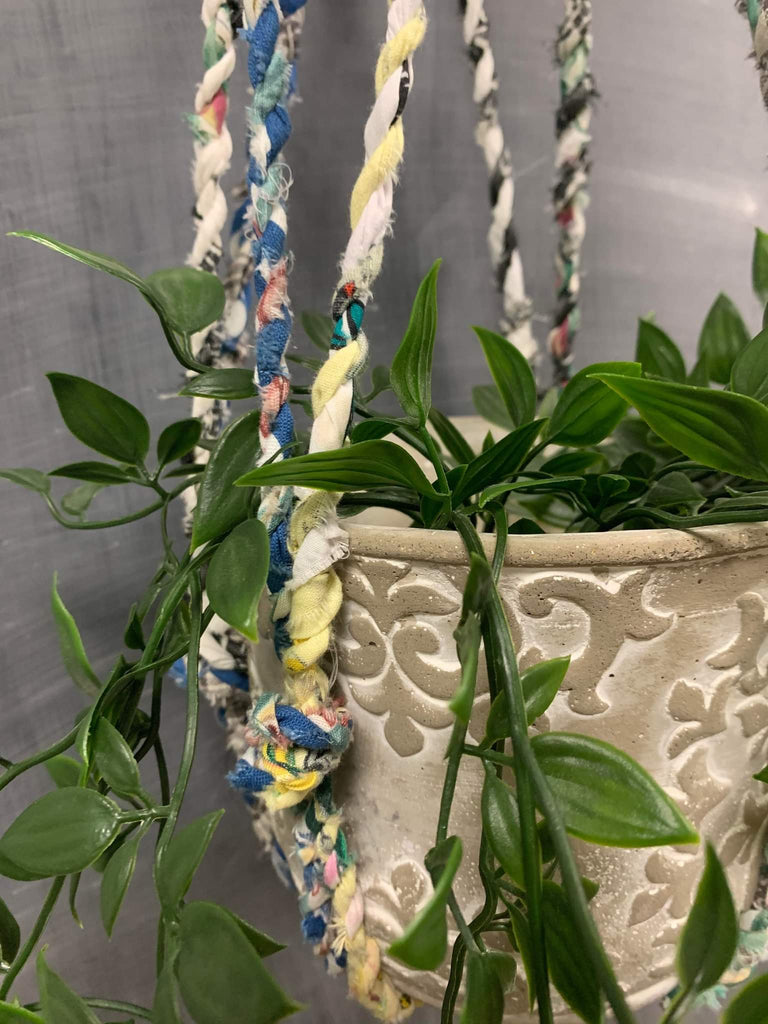 fabric plant hanger Fabric Twine Plant Hanger – TheCraftWitch