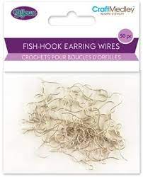 Fish Hook Earrings 50pc