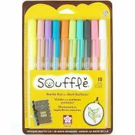 Gelly Roll Souffle Opaque Puffy Ink Pens 10/Pkg