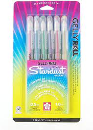 Gelly Roll Stardust Bold Point Pens 6/Pkg